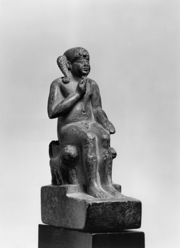 Horus the Child Seated on a Throne