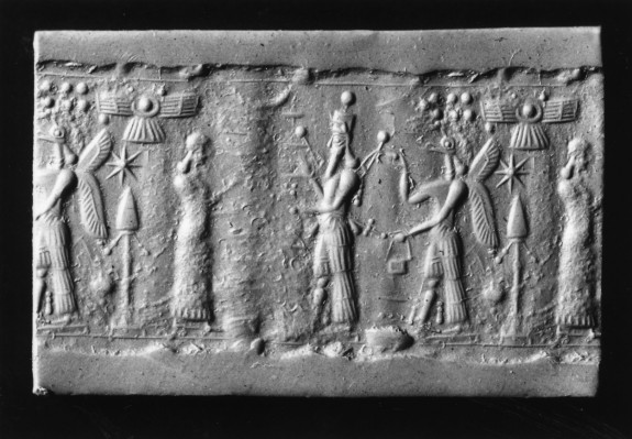 Cylinder Seal with a Cultic Scene