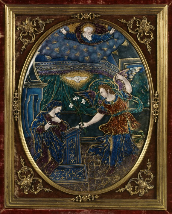 Oval Plaque with the Annunciation