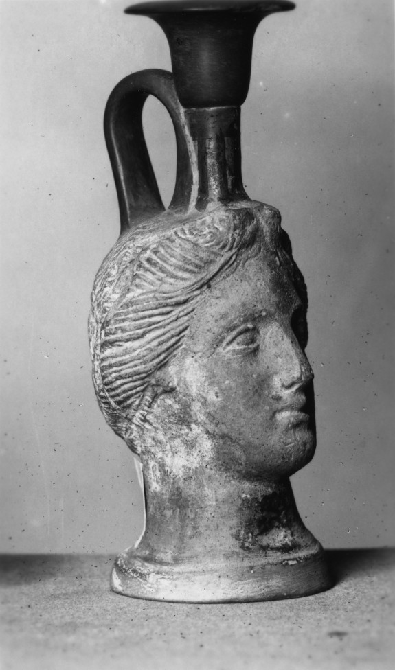Lekythos in the Form of a Woman's Head
