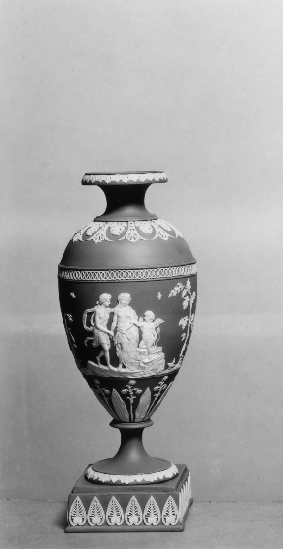 Vase with Apollo, a Nymph, and Cupid