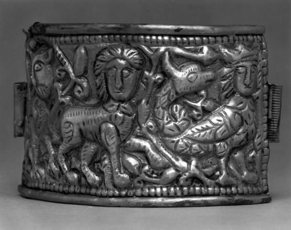 Bracelet with a Lion, a Sphinx, and a Syren