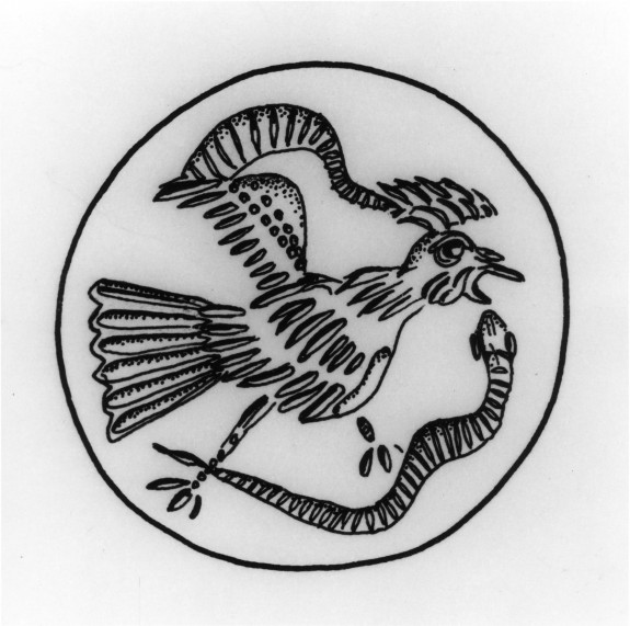 Disc Seal with a Bird