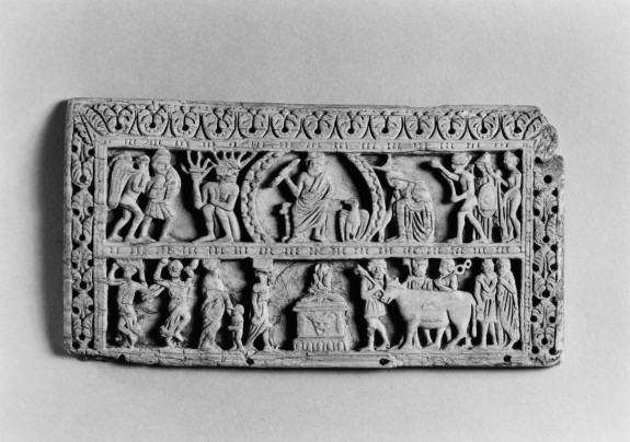 Panel with Deities at an Altar
