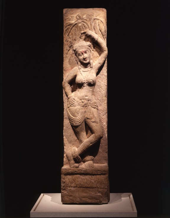 Relief with Woman and Tree Motif