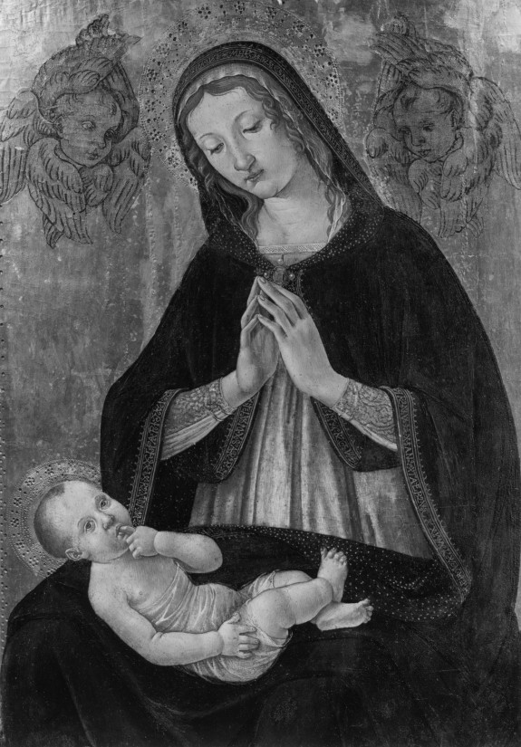 Madonna and Child with Two Seraphim