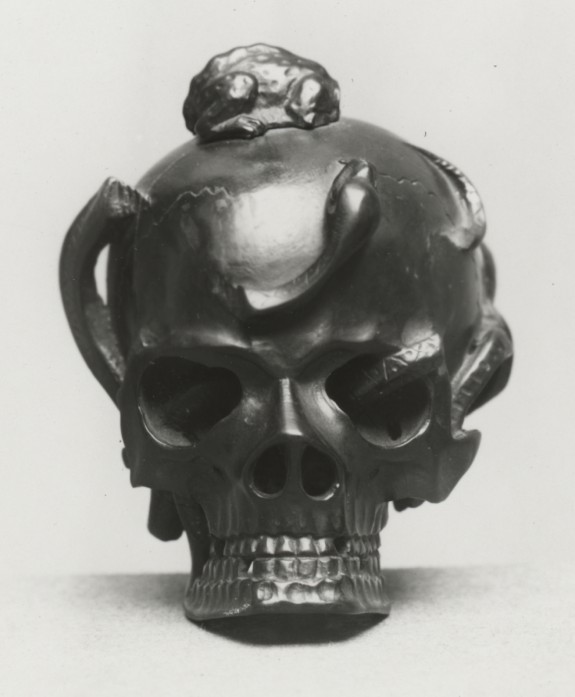 Flask in the Form of a Skull