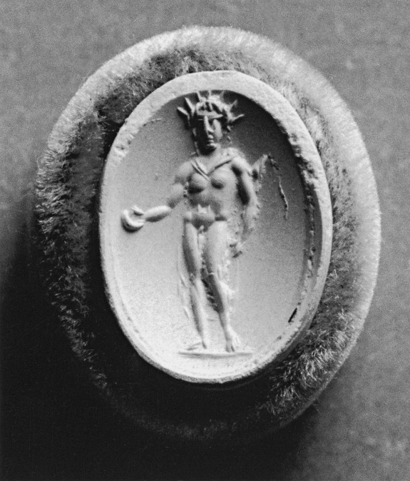 Intaglio with Helios Set in a Ring