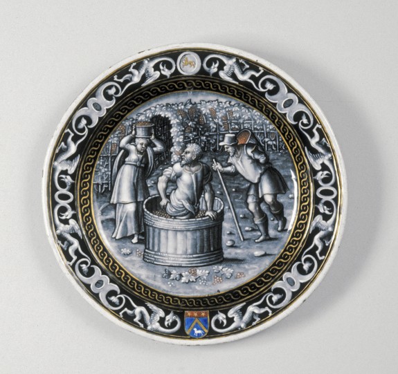 Plate with the Month of September