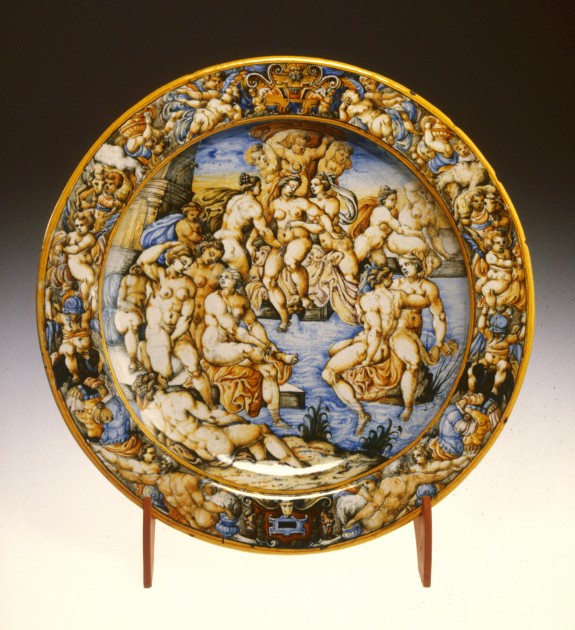Dish with Diana and Her Nymphs Bathing
