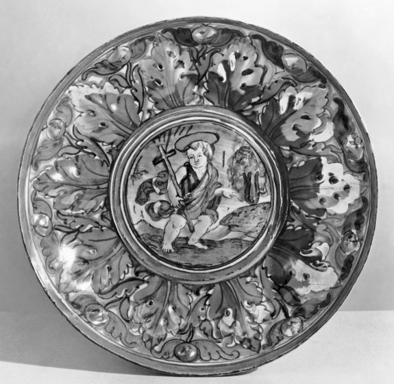 Dish with Saint John the Baptist in the Wilderness