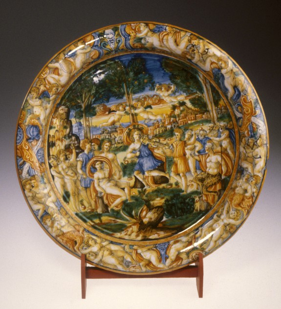 Dish with the Musical Competition between Apollo and Pan