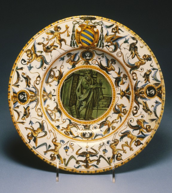 Broad-Rimmed Dish with Saint Paul
