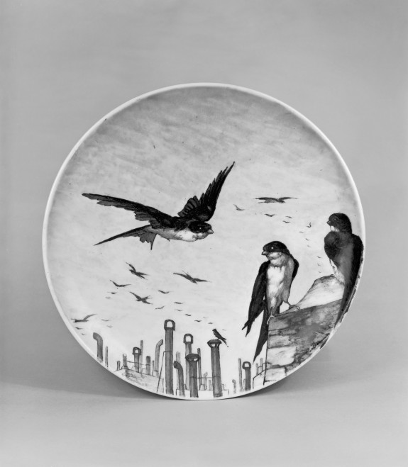 Plate with Swallows