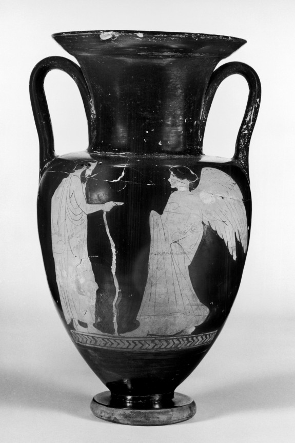 Amphora with a Youth and a Bearded Man and Victory