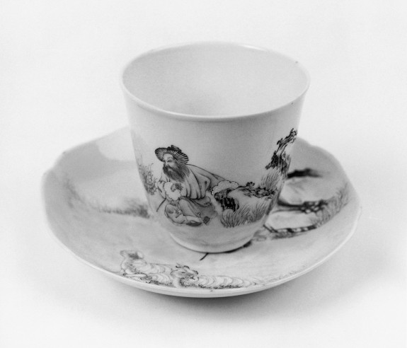 Cup and Saucer with Shepherd