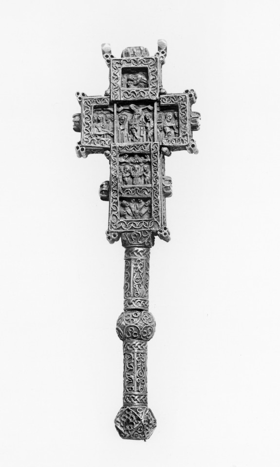 Hand Cross with Scenes from the Life of Christ