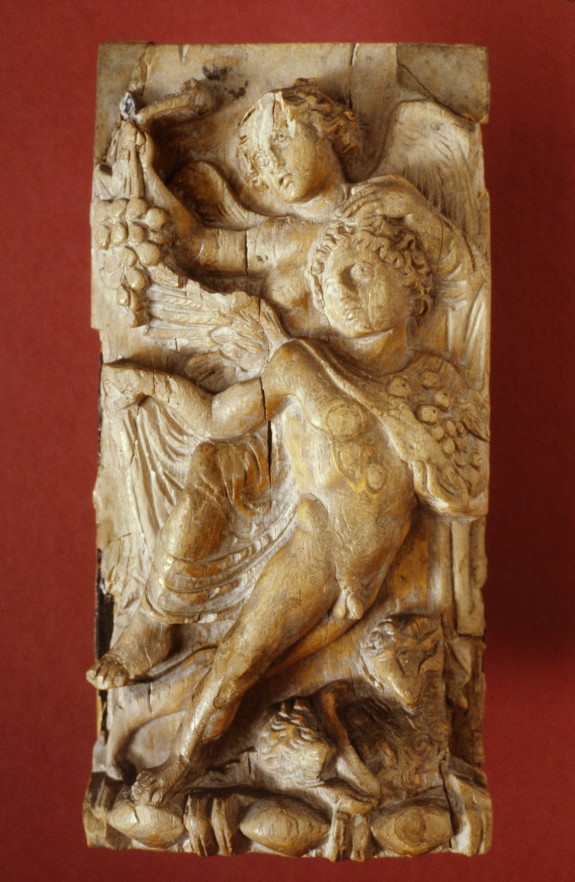 Plaque with Winged Victory and Autumn