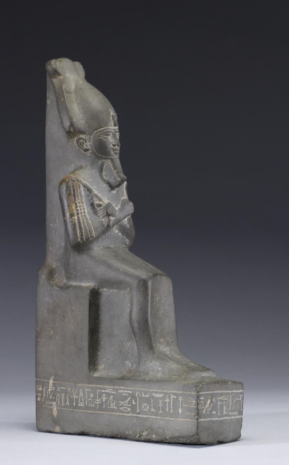 Statue of Osiris on a Throne