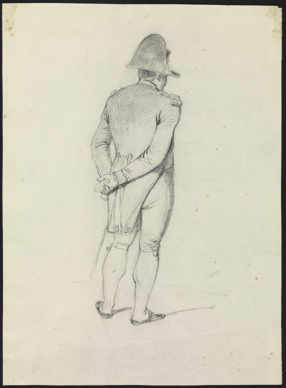Napoleon with Folded Hands, Seen from the Rear