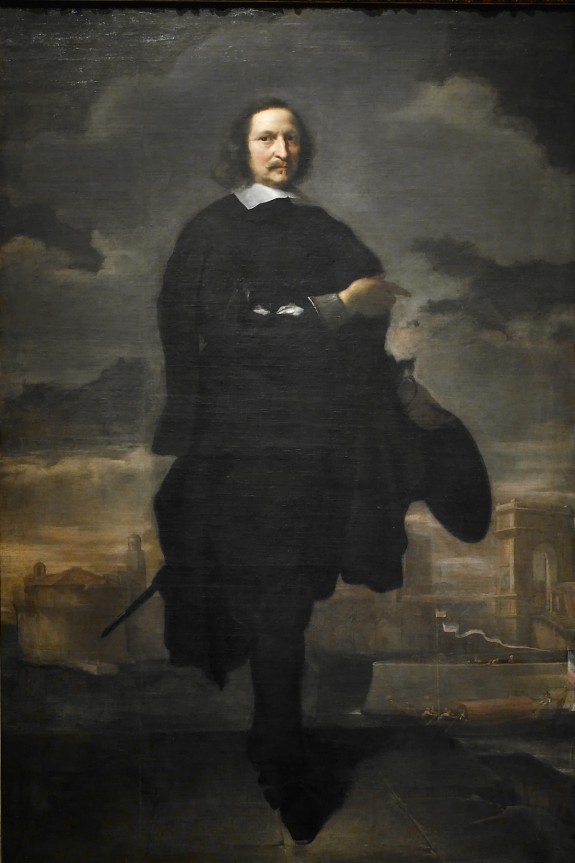 Portrait of Baldassare Vandergoes before the Port of Ancona