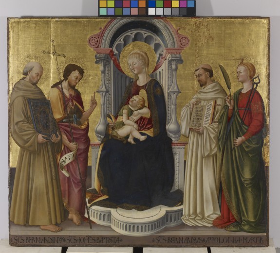 Virgin and Child Enthroned with Four Saints
