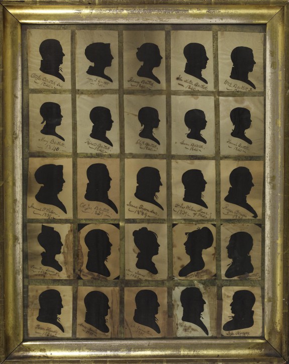 25 Silhouettes of Bartlett Family
