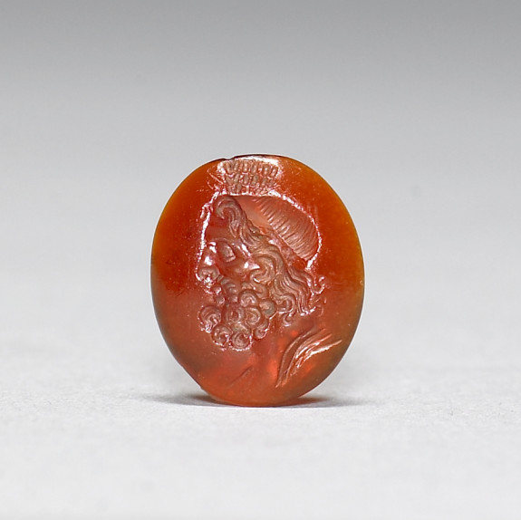 Intaglio with the Head of Jupiter Serapis | 42.92 | The Walters Art Museum