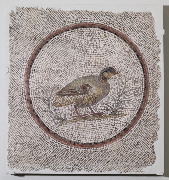 Floor Mosaic with Partridge