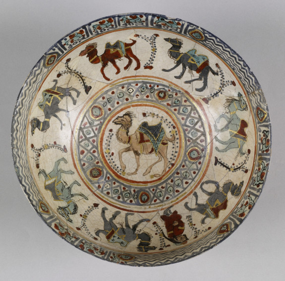 Bowl with Camel Caravan