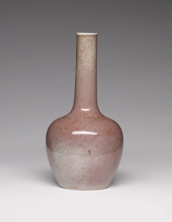 Peach Bloom Bottle Vase