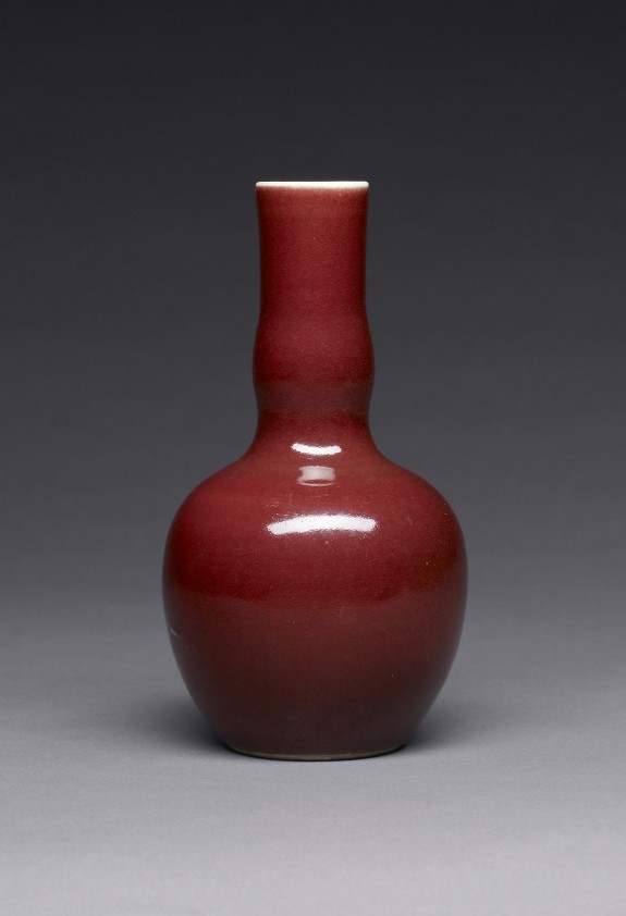 Bottle-Shaped Vase with Undulating Neck