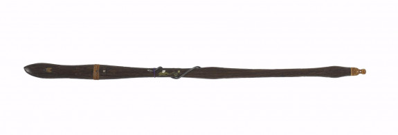 Dagger (aikuchi) - Baton-like wood saya with snake, slug, frog (includes 51.1222.1)