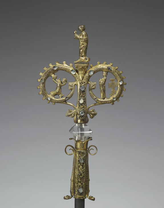 Choirmaster's Crozier with Saints Valerie, Martial, and Michael