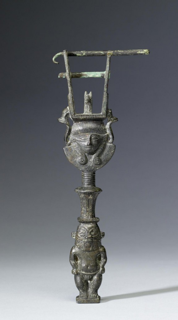 Naos-Sistrum with Bes-Shaped Handle | 54.493 | The Walters Art Museum