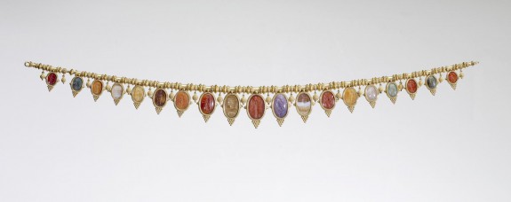Archaeological-Style Necklace with Intaglios