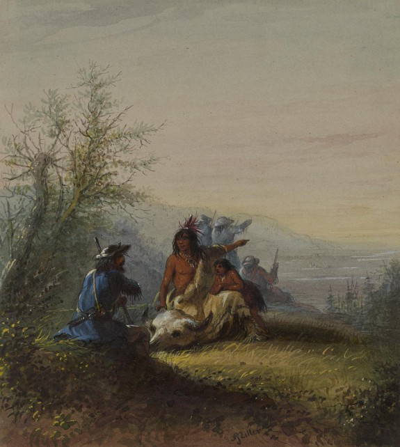 Group of a Mountaineer and Kansas Indian