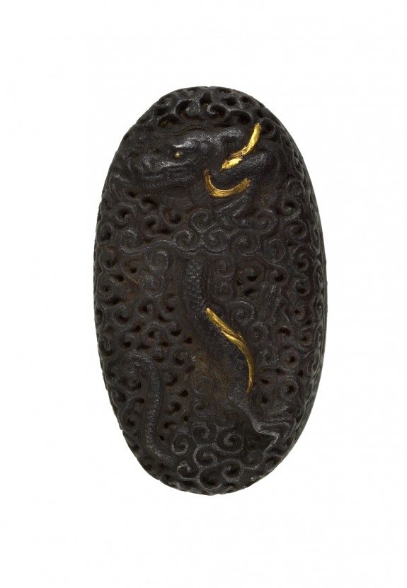 Kashira with Dragon in Clouds