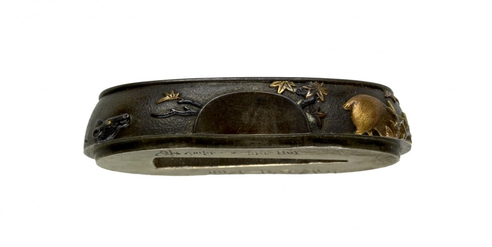 Fuchi with Deer and Maple Tree