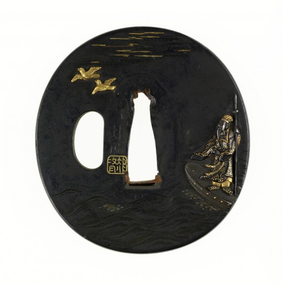 Tsuba with the Chinese General Soso