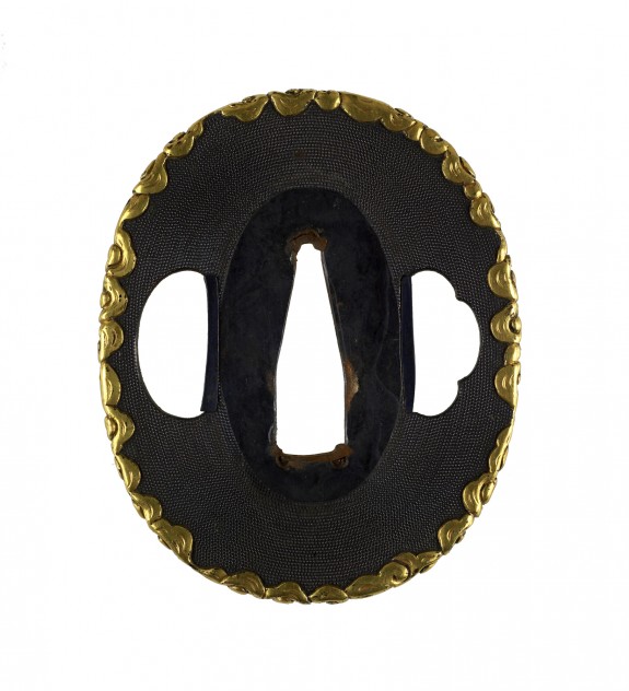 Tsuba with Clouds