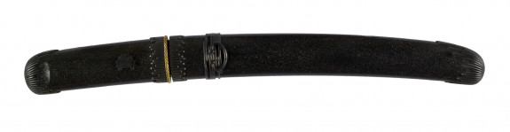 Small dagger (aikuchi) with lacquer and mother-of-pearl dust saya and silver mounts (includes 51.1275.1)