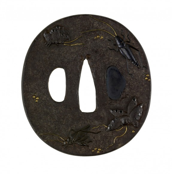 Tsuba with Insects