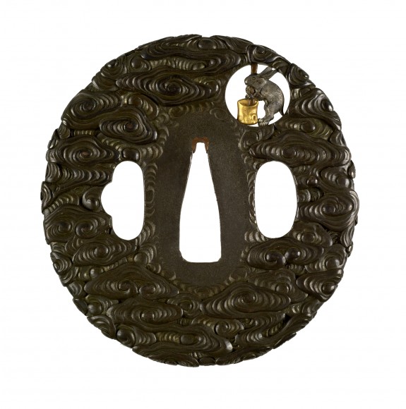 Tsuba with the Rabbit in the Moon