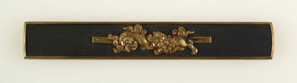 Kozuka with Two Chinese-style Lions