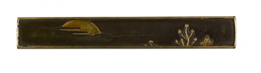 Kozuka with a Moon in Clouds