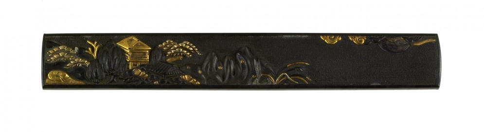Kozuka with Landscape and Buildings