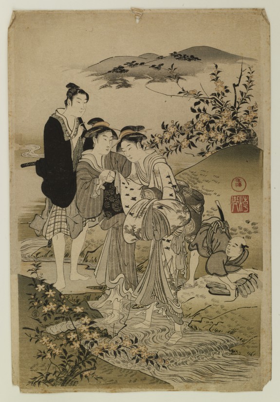 Ladies Standing in a Stream