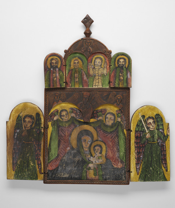 Double-sided Polyptych with the Virgin and Child, Saint George and the Young Woman of Beirut, Archangels, and Saints
