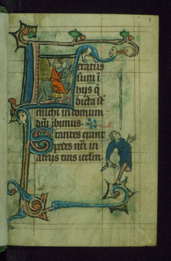 Leaf From Book Of Hours Prime The Virgin Initial L Leaf From Book Of Hours Prime The Virgin Initial L With